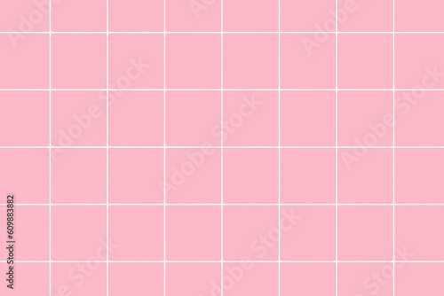Pink tile wall or floor background.