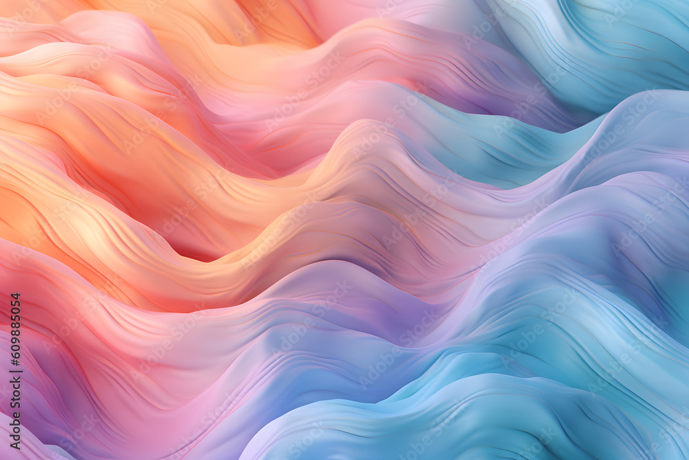 Fototapeta premium gradient of soft pastel abstract texture. Generative ai.