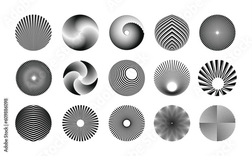 Design spiral line drawing backdrop. Abstract monochrome background. Vector-art illustration. No gradient, Trendy design element for the frame, round logo, sign, symbol, web, prints, and posters