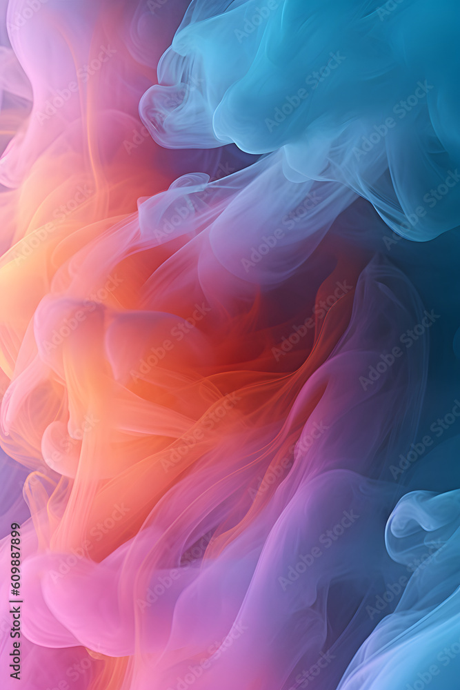 Fototapeta premium gradient of pastel smoke texture. Generative ai.
