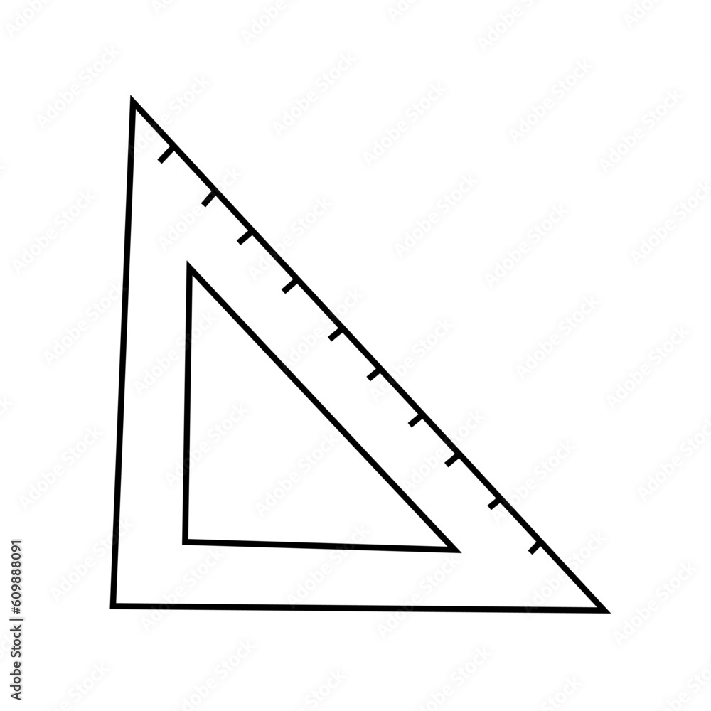 Vector illustration of ruler in doodle style Vector illustration of ruler in doodle style