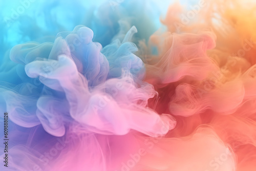 gradient of pastel smoke texture. Generative ai.