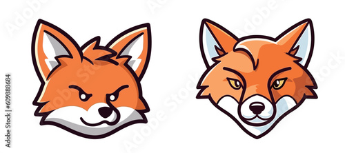 Cute cartoon fox image vector illustration