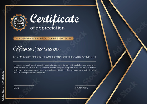 professional certificate design template