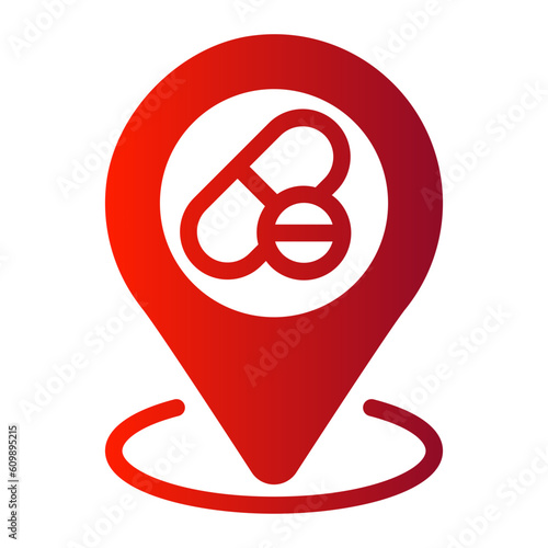 pharmacy gradient icon