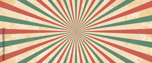 太陽光 抽象 赤 緑 レトロ 背景
