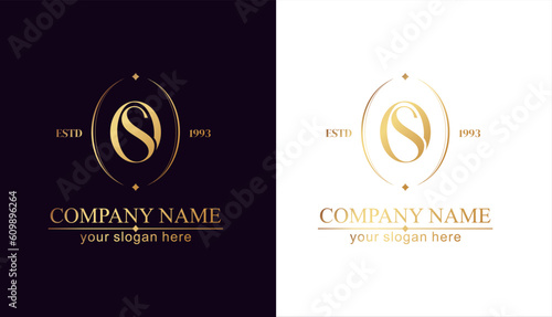 OS logo or SO monogram. OS letter logo template elements. personal monogram. Vector elegant logo.