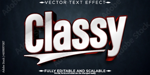 Classy text effect, editable elegant and royal text style