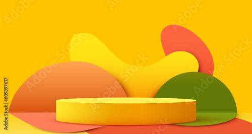 Abstract scene background. Product presentation, mock up, show cosmetic product, Podium, stage pedestal or platform.