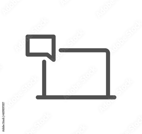 Business people related icon outline and linear vector.