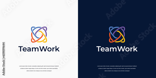 community logo, teamwork logo design inspiration