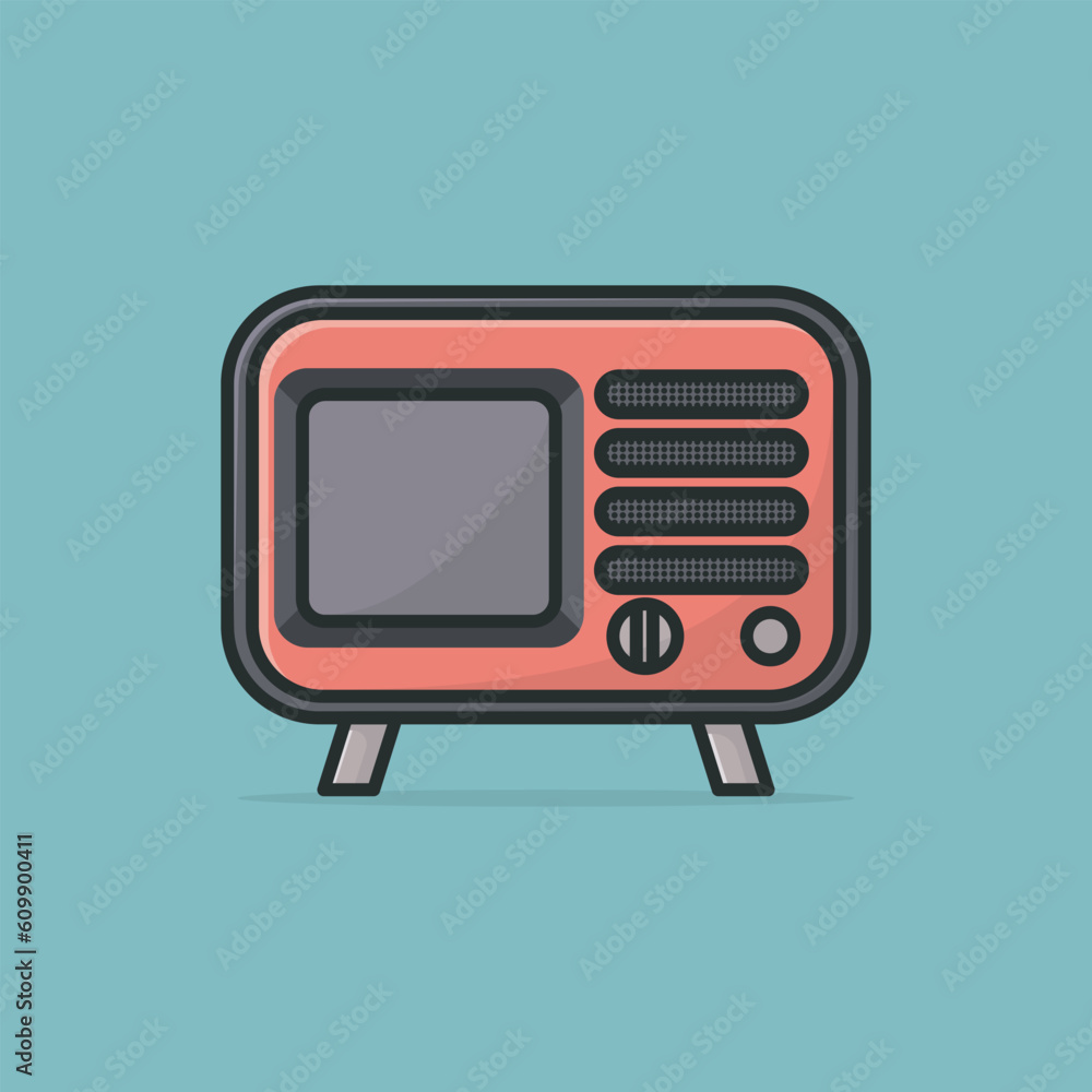 Note and Tune of Music Vector Illustration. Flat Cartoon Style Note and Tune of Music Vector Illustration. Flat Cartoon Style