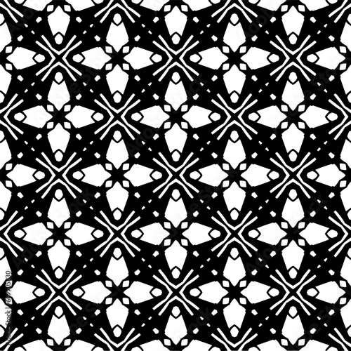 Vector monochrome pattern, Abstract texture for fabric print, card, table cloth, furniture, banner, cover, invitation, decoration, wrapping.seamless repeating pattern. Black color.