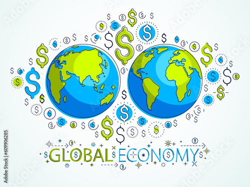 Global economy concept, pla...