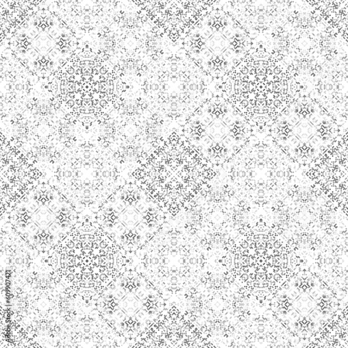 Vintage grey ceramic tiles wall decoration. Arabic ceramic tiles wall background.