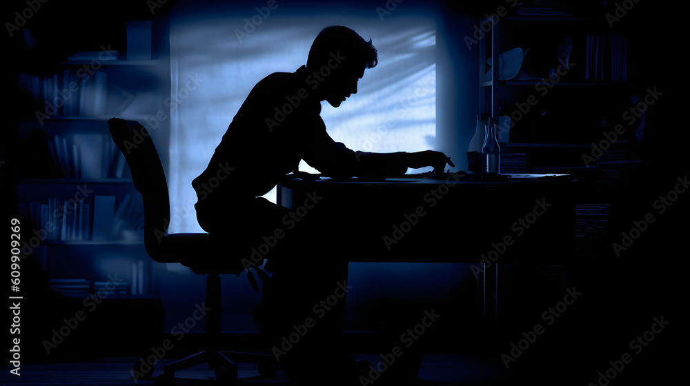 silhouette of a person sitting on a chair silhouette of a person sitting on a chair