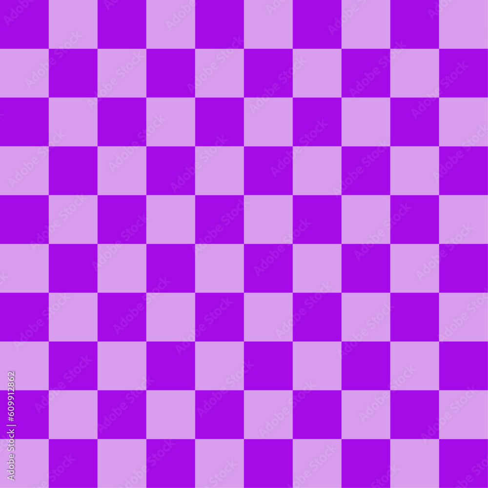 Purple checkered board repeatable background pattern