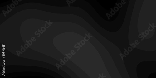 papercut black luxury background. Abstract paper cut layered black posters.  Paper carve black background for card poster brochure flyer design in black colors. Vector illustration. 