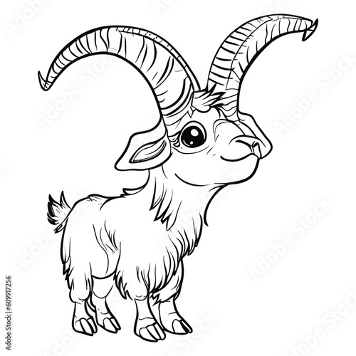 markhor coloring pages for kids