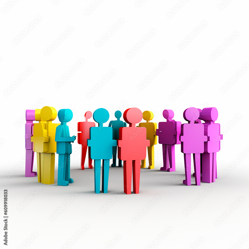 group team of people social network concept created with Generative Ai technology group team of people social network concept created with Generative Ai technology