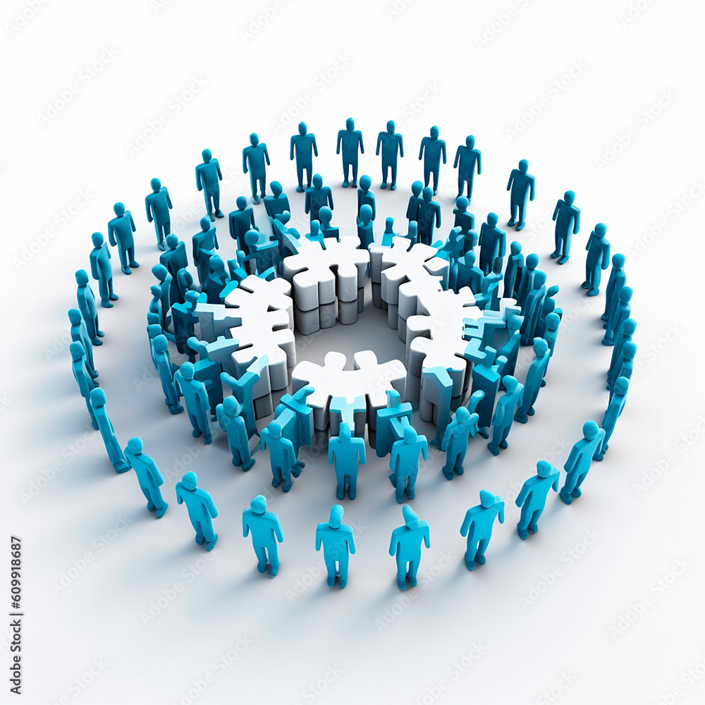 group team of people social network concept created with Generative Ai technology group team of people social network concept created with Generative Ai technology