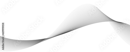 Smooth Abstract Wave Black Background