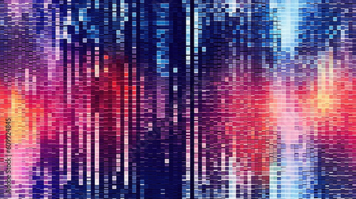 Wallpaper Mural abstract noise square technology background dot - by generative ai Torontodigital.ca