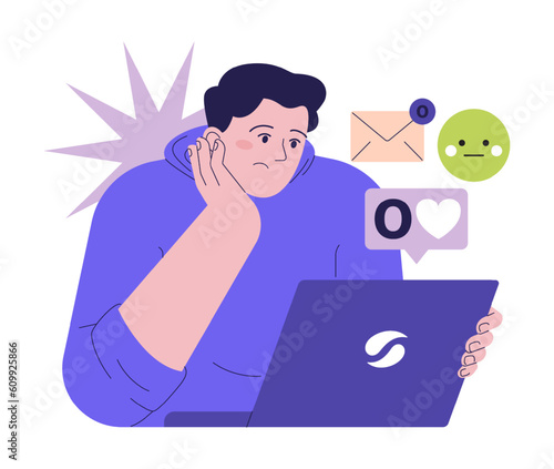 Negative aspect and bad impact of social media. Psychological