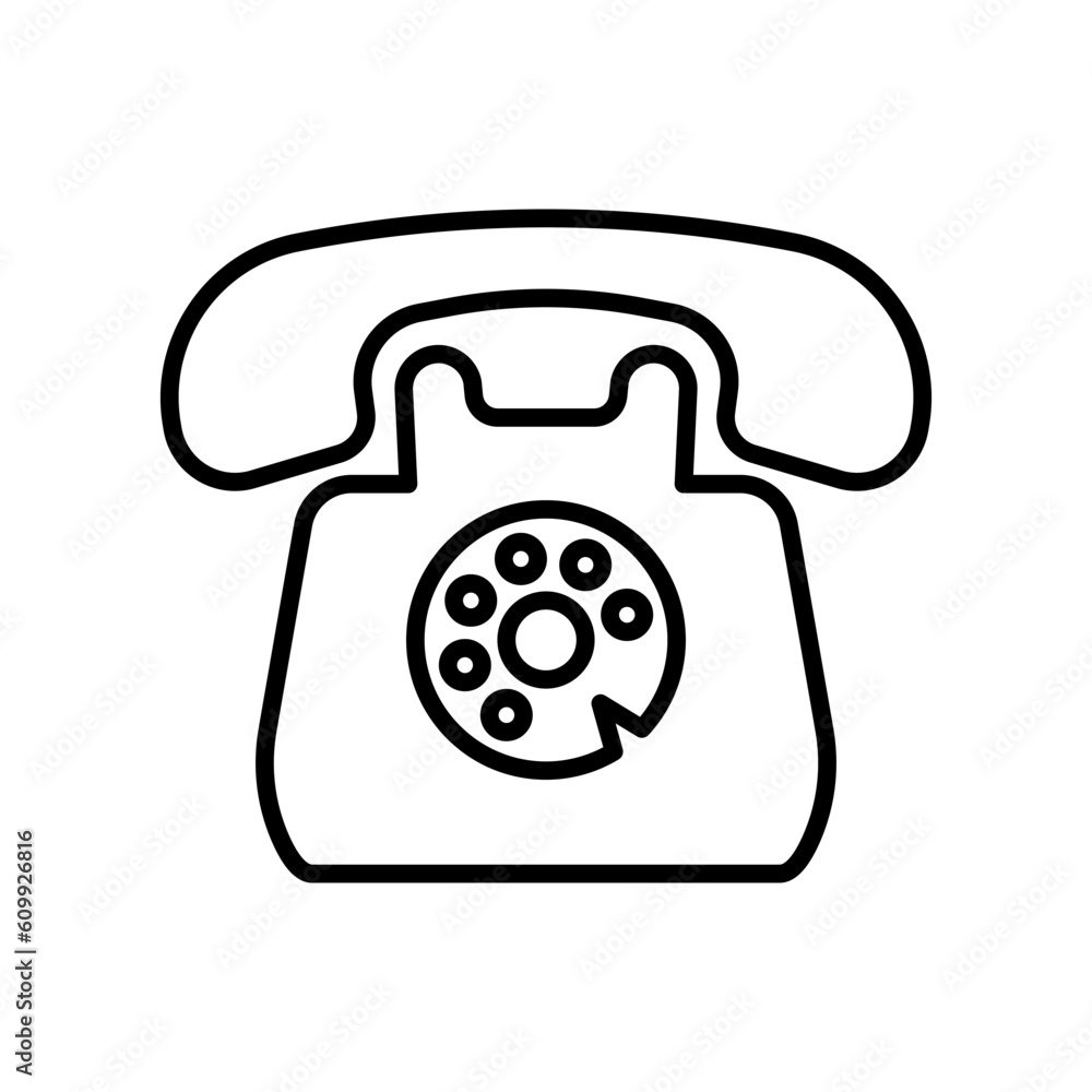 Telephone icon vector on trendy design Telephone icon vector on trendy design