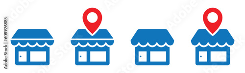 Store icon. Shop icon. Shop stall icon, Vector illustration