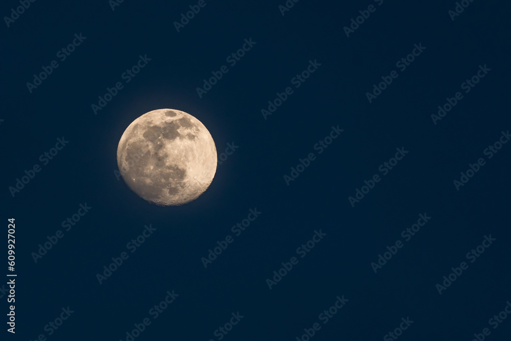 Fototapeta premium Close up view of the moon