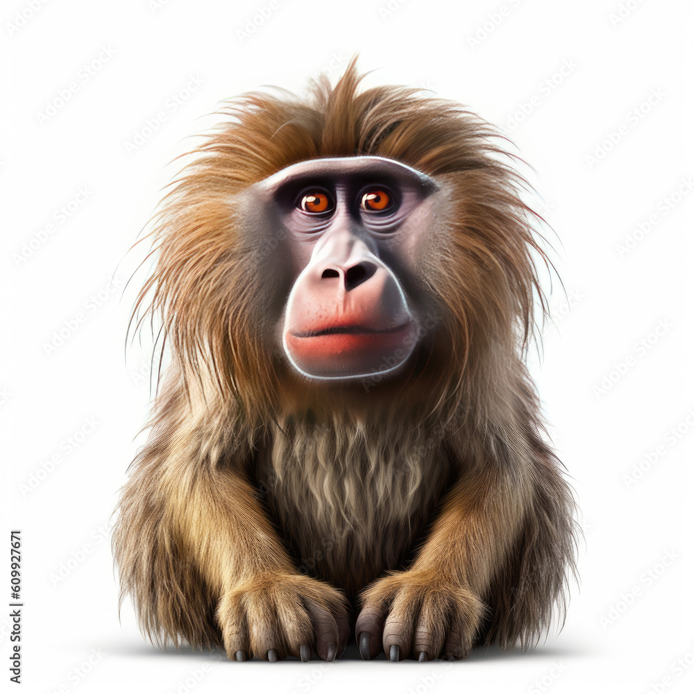 Cute 3D Baboon Cute 3D Baboon