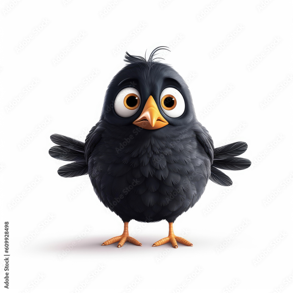 Cute 3D Blackbird Cute 3D Blackbird