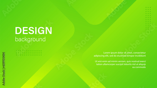 Green gradient abstract vector minimal background with copy space for text. Facebook cover, web banner, presentation template