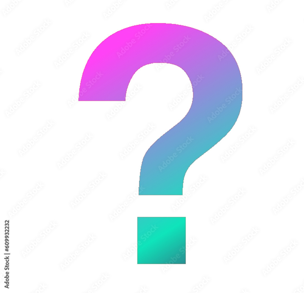? - question mark - font symbol -pink blue - no background - png file - with a transparent background for designer use. Isolated from the front. ideal for website, email, presentation, advertis
? - question mark - font symbol -pink blue - no background - png file - with a transparent background for designer use. Isolated from the front. ideal for website, email, presentation, advertis
