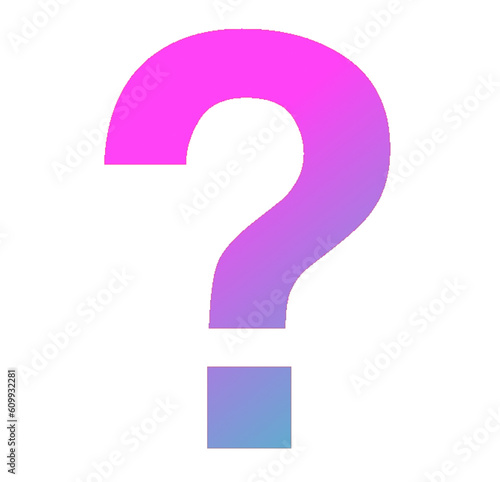 ? - question mark - font symbol - pink color - no background - png file - with a transparent background for designer use. Isolated from the front. ideal for website, email, presentation, advertis	

