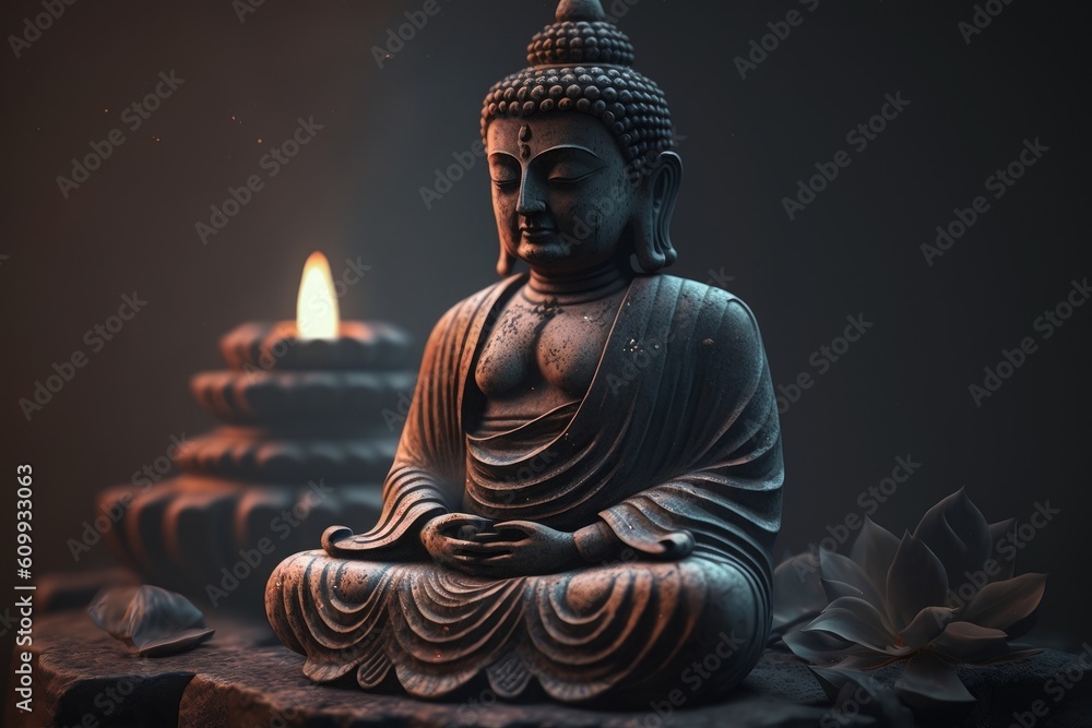 Fototapeta premium Buddha, Generative ai