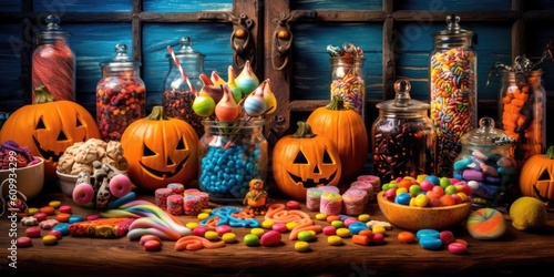 candy halloween with generative ai © Daunhijauxx