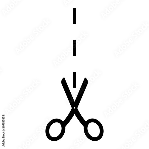 "scissors" / "cut here" icon