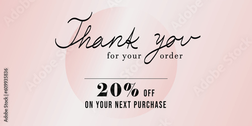 Illustration of thanking card, digital art, vectors