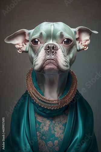 a dog is not a fashion accessory, Generative ai © MG
