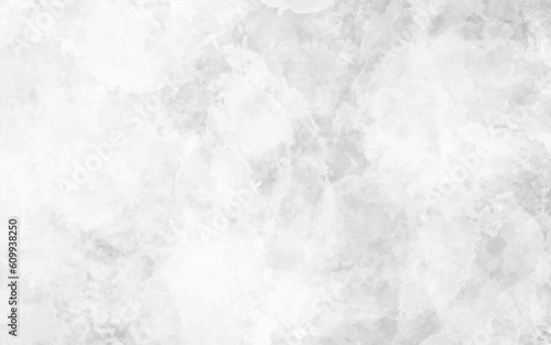 White background paper with white marble texture. watercolor background painting with cloudy distressed texture and marbled grunge, soft gray or silver vintage colors.