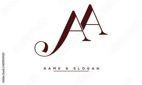 AA  Abstract  Letters  Logo  Monogram