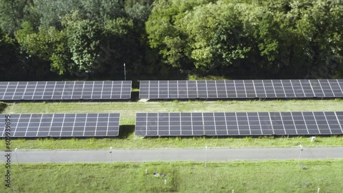 Wallpaper Mural Solar panels of a photovoltaic system. View of the solar panel from the drone Torontodigital.ca