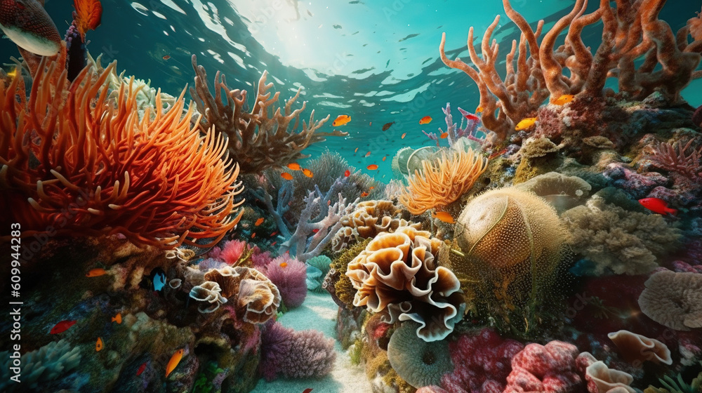 custom made wallpaper toronto digitalAbundant marine biodiversity background