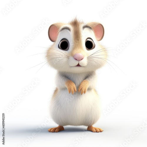 3D Cute Gerbil © Umair