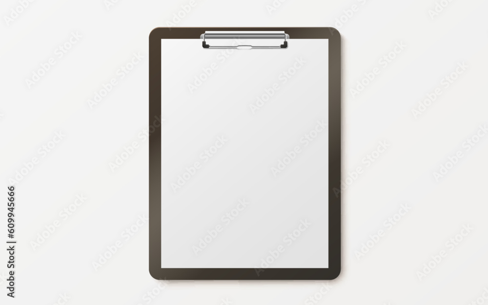 Clipboard communication, white sheet of paper in a clipboard, business paper. Vector illustration Clipboard communication, white sheet of paper in a clipboard, business paper. Vector illustration