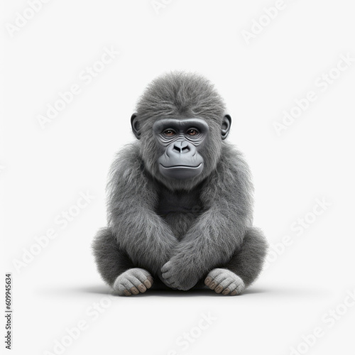3D Cute Gorilla