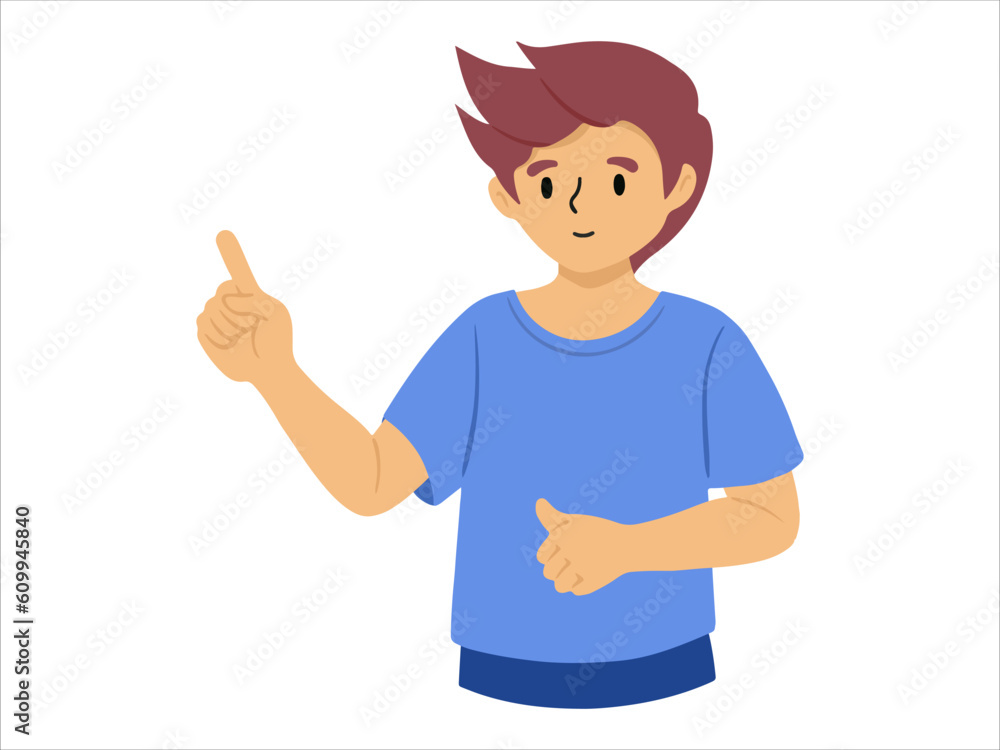 Young male character wearing T-shirt
Young male character wearing T-shirt