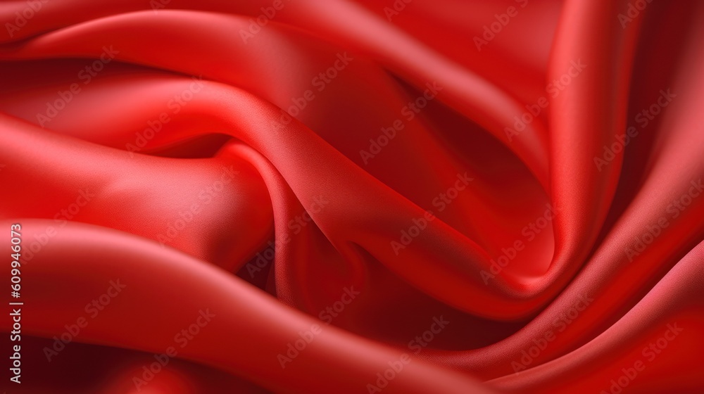 Obraz premium red silk fabric background